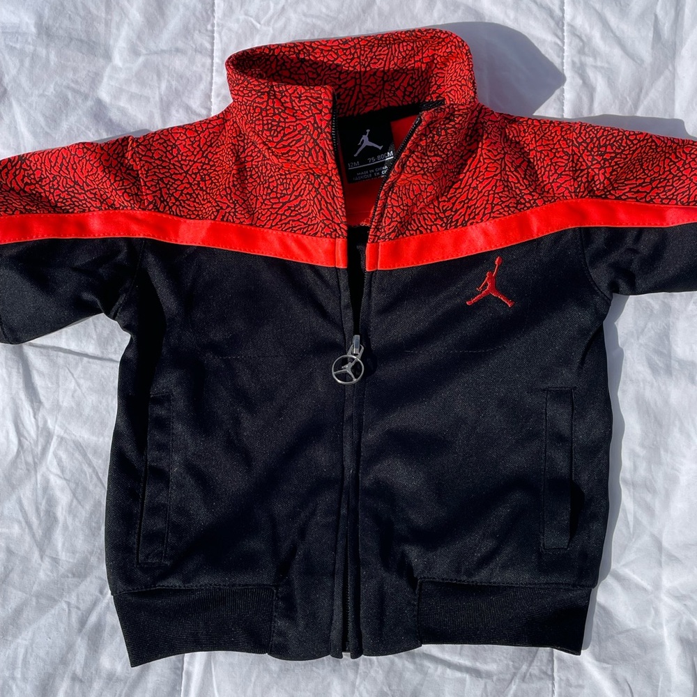Jordan black/ red 12 Month Old Baby Jacket